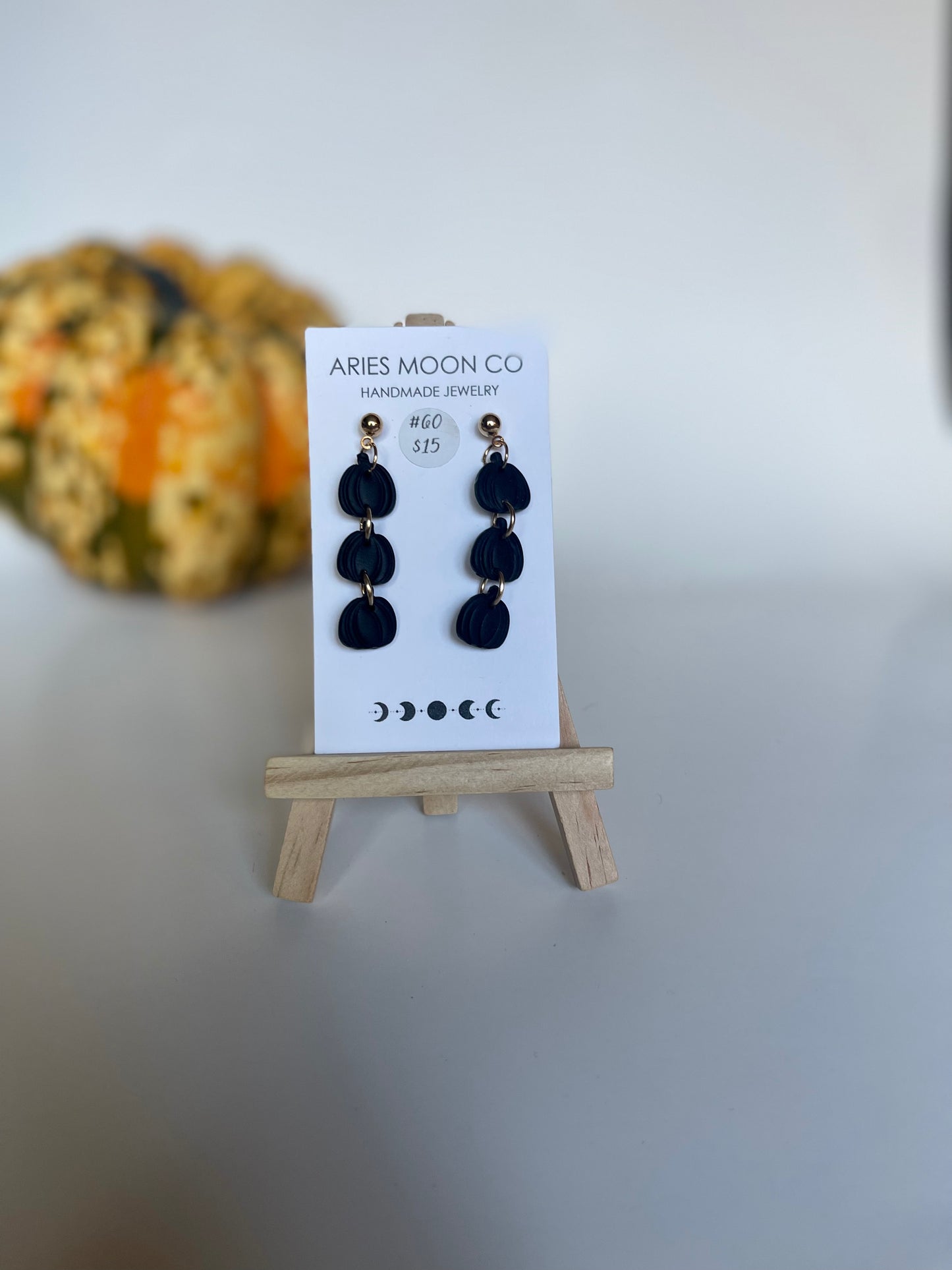 Small black pumpkins