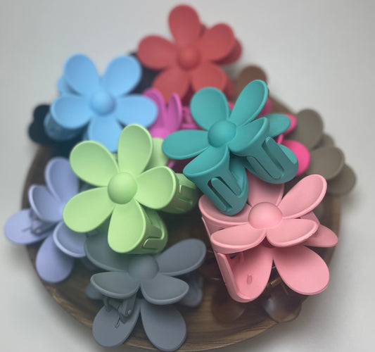Flower hair clips